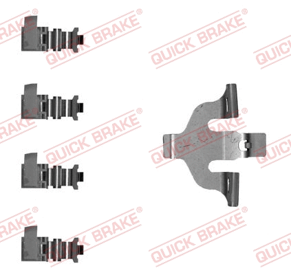Accessory Kit, disc brake pad (109-0066-1)