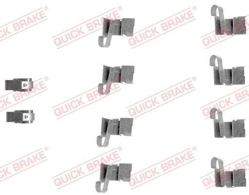 Accessory Kit, disc brake pad (109-1671)
