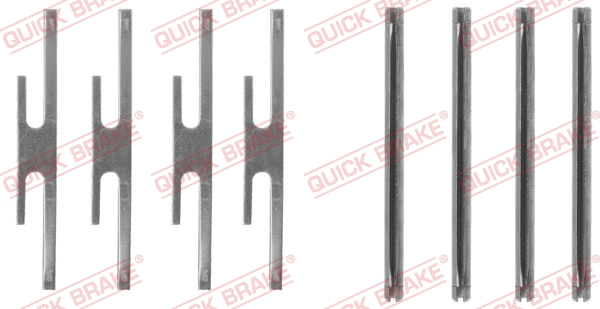 Accessory Kit, disc brake pad (109-1072)