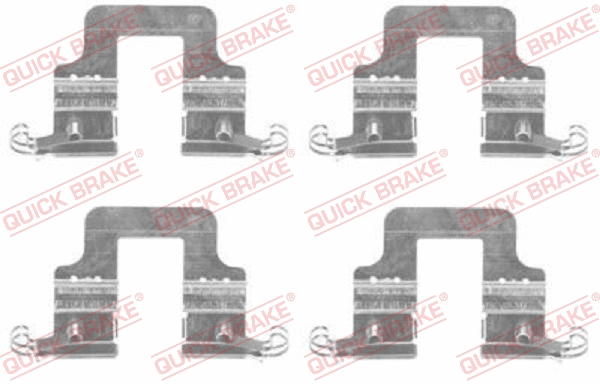 Accessory Kit, disc brake pad (109-1766)