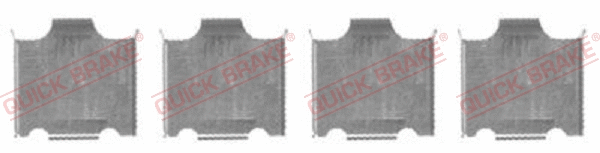 Accessory Kit, disc brake pad (109-1718-1)