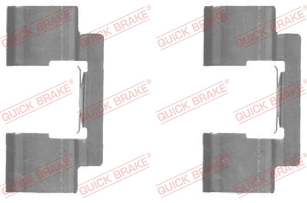 Accessory Kit, disc brake pad (109-1732-1)