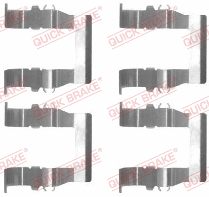 Accessory Kit, disc brake pad (109-1194)