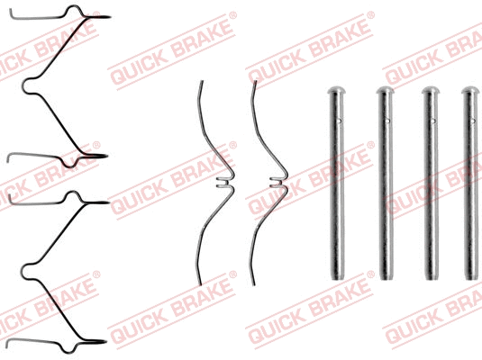 Accessory Kit, disc brake pad (109-1124)