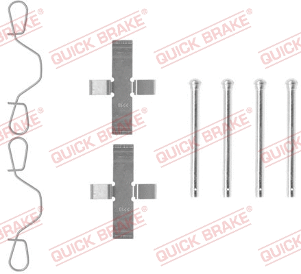 Accessory Kit, disc brake pad (109-0982)