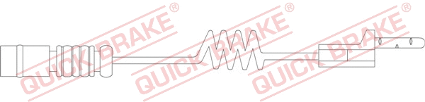 Warning Contact, brake pad wear (WS 0168 A)