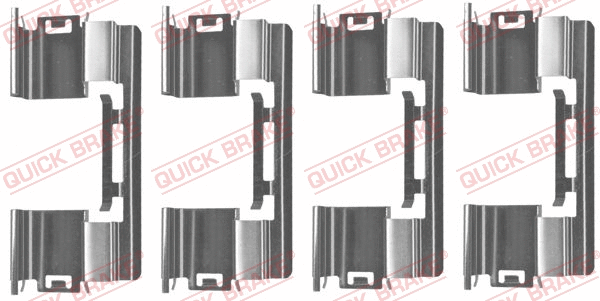 Accessory Kit, disc brake pad (109-1813)