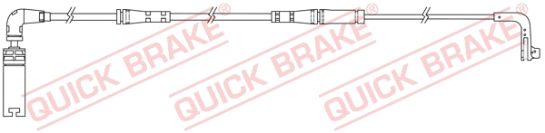 Warning Contact, brake pad wear (WS 0219 A)