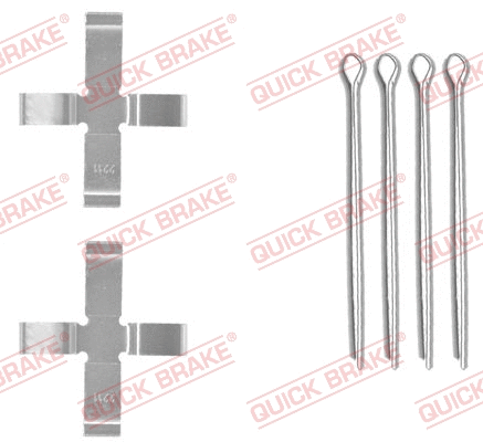 Accessory Kit, disc brake pad (109-0949)