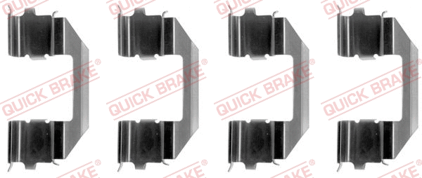 Accessory Kit, disc brake pad (109-1258)