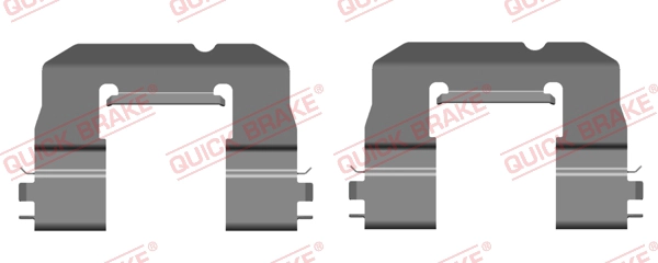 Accessory Kit, disc brake pad (109-0157R-1)