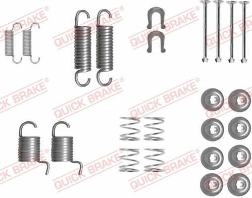 Accessory Kit, brake shoes (105-0834)