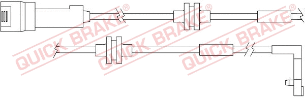 Warning Contact, brake pad wear (WS 0157 A)