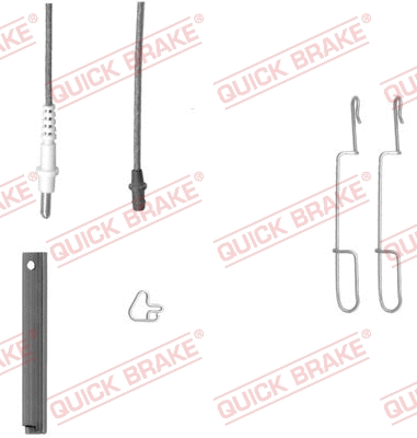 Accessory Kit, disc brake pad (109-1280X-1L)