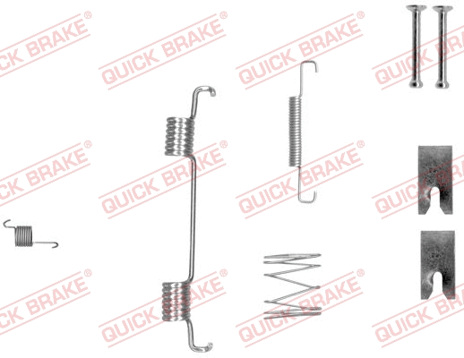 Accessory Kit, parking brake shoes (105-0023-1R)