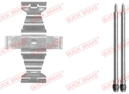 Accessory Kit, disc brake pad (109-1643-1)