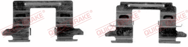Accessory Kit, disc brake pad (109-1841R-1)