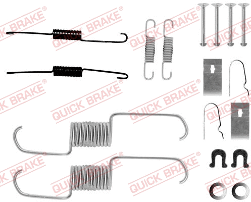 Accessory Kit, brake shoes (105-0743)