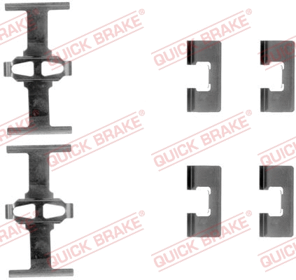 Accessory Kit, disc brake pad (109-1092)