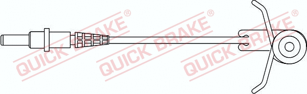 Warning Contact, brake pad wear (WS 0185 A)