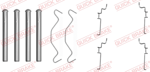 Accessory Kit, disc brake pad (109-1683)