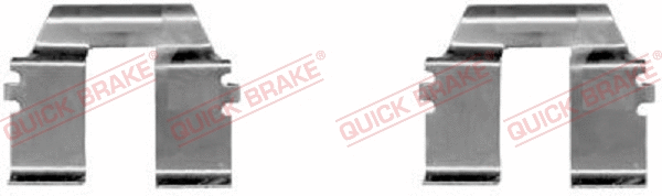 Accessory Kit, disc brake pad (109-1232-1)