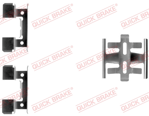 Accessory Kit, disc brake pad (109-1022-1)