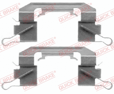 Accessory Kit, disc brake pad (109-1626-1)