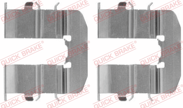 Accessory Kit, disc brake pad (109-1814R-1)