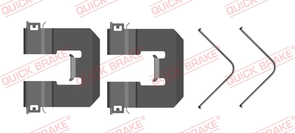 Accessory Kit, disc brake pad (109-0160R-1)