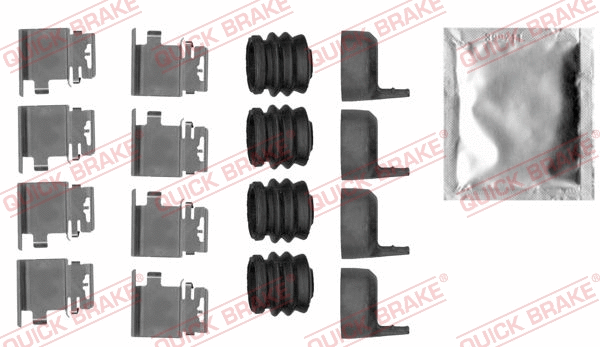 Accessory Kit, disc brake pad (109-0036)