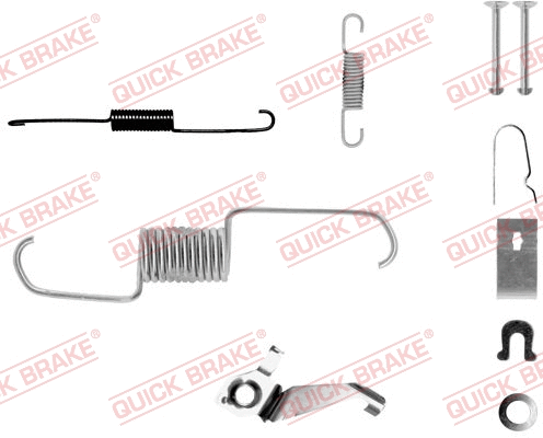 Accessory Kit, brake shoes (105-0743X-1L)