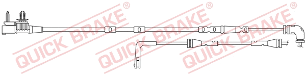 Warning Contact, brake pad wear (WS 0420 A)