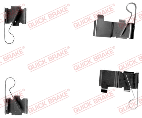 Accessory Kit, disc brake pad (109-1699-1)