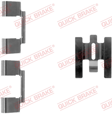 Accessory Kit, disc brake pad (109-1160-1)