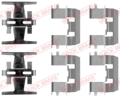 Accessory Kit, disc brake pad (109-1208)