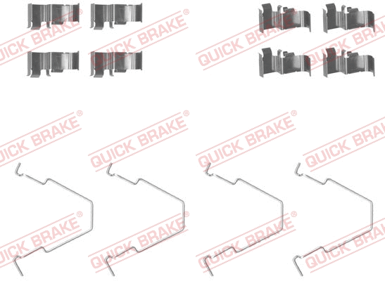 Accessory Kit, disc brake pad (109-1652)