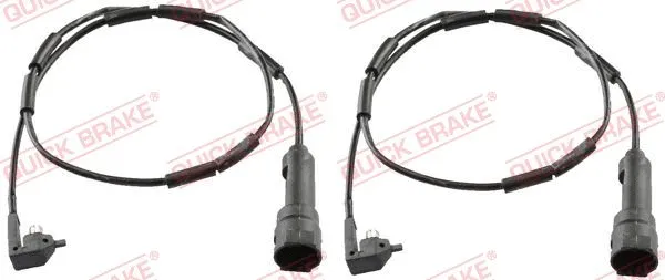 Warning Contact, brake pad wear (WS 0129 A)
