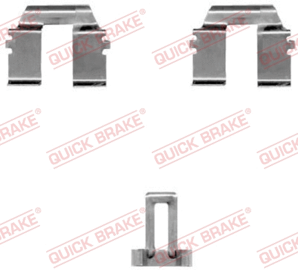 Accessory Kit, disc brake pad (109-1233-1)