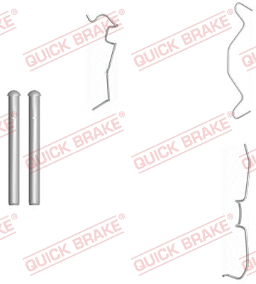 Accessory Kit, disc brake pad (109-1650-1L)