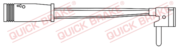 Warning Contact, brake pad wear (WS 0213 B)
