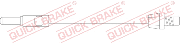 Warning Contact, brake pad wear (WS 0215 A)