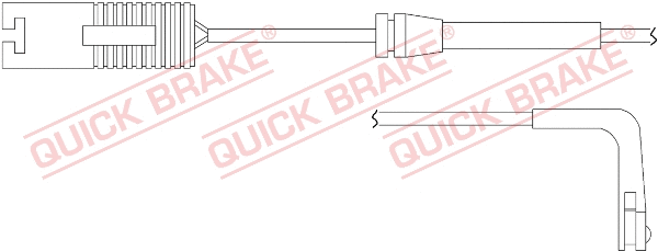Warning Contact, brake pad wear (WS 0164 A)