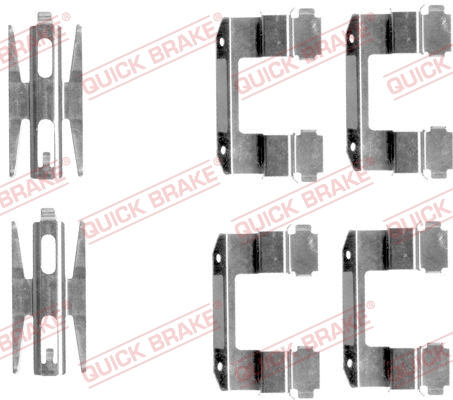 Accessory Kit, disc brake pad (109-1618)