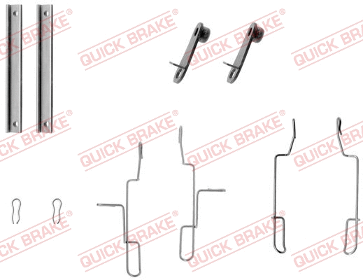 Accessory Kit, disc brake pad (109-1147)