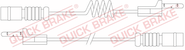 Warning Contact, brake pad wear (WS 0176 A)
