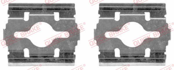 Accessory Kit, disc brake pad (109-1657)