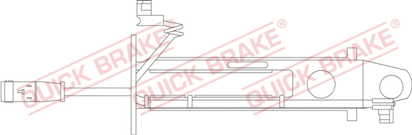 Warning Contact, brake pad wear (WS 0236 A)