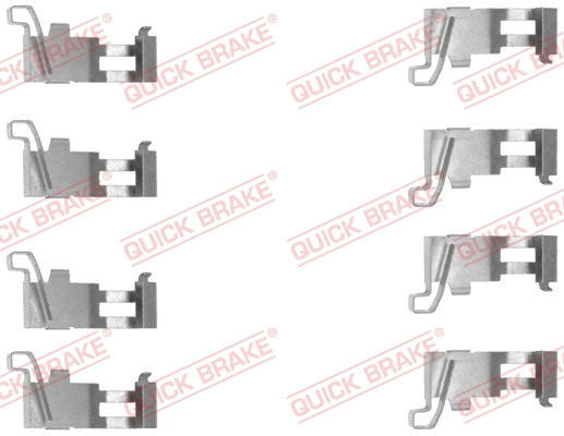 Accessory Kit, disc brake pad (109-1226)