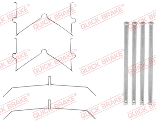 Accessory Kit, disc brake pad (109-0003)